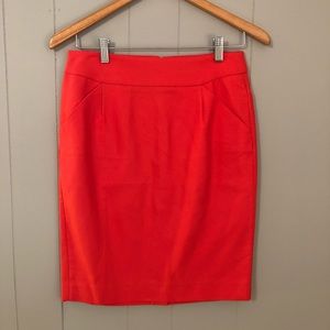 J. Crew Factory Red Pencil Skirt